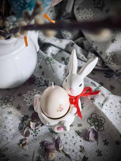 Кашпо Кролик с Яичком 